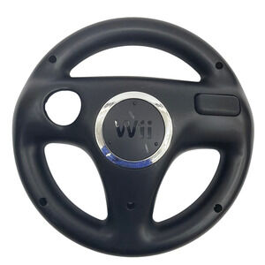 Nintendo Wii Wheel Steering Wheel Controller Accessory RVL-024 Black